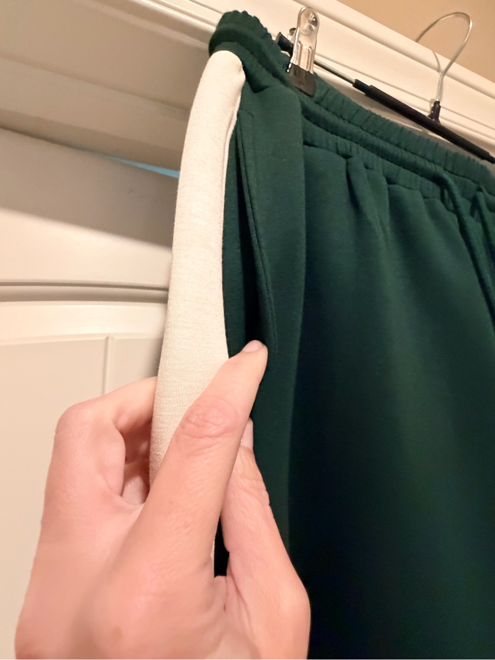 Women's Wide-Leg Pants and top in Forest Green - Picture 6 of 12